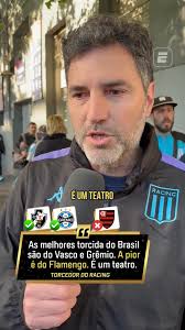 "NÃO CANTARAM NADA" 😳 Torcedor do Racing diz que as torcidas do Vasco e do  Grêmio são as melhores do Brasil, enquanto a do Flamengo é a pior.  Concorda, fã de esportes?, Assista aos jogos da CONMEBOL ...