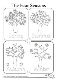 Four Seasons Handwriting Worksheet Seasons Worksheets Seasons Kindergarten Seasons Preschool
