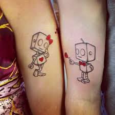 In a relationship, each individual completes the other person. Cartoon Love Couple Tattoo Design Meaningful Couple Tattoos Meaningful Tattoos Crayon