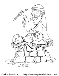 What did god promise to abraham? Abraham And Isaac Coloring Page