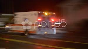 Ambulance With Emergency Lights Transporting Medical Patient To Hospital Stock Footage Lights Transporting Ambulance Emerg Emergency Lighting Emergency Lights