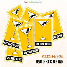 Free Printable Drink Voucher Free Printables Online Ticket Template Free Printables Free Vouchers Ticket Template Free