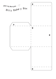 This template also allows you to upload the logo of your company and put the contact details below it using the text tool. Bitty Bakery Box Template Printable Pdf Box Template Box Template Printable Bakery Box