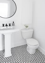 Black And White Moroccan Wall Tiles Powder Room Moroccan Tile Patterned Bathroom Tiles Powder Room Interior Stylist