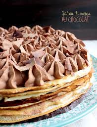 Gateau De Crepes Au Chocolat Crepes Au Chocolat Gateau Crepe Gateaux Et Desserts