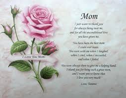 Mom Poem Personalized Card Valentine S Day Gift Idea For Mother Red Rose Print Happy Birthday Mom Quotes Mothers Day Poems Mom Poems