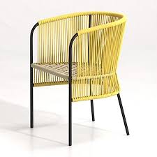 Verro Yellow Outdoor Dining Chair Reviews Crate And Barrel In 2020 Outdoor Dining Chairs Wicker Dining Chairs Yellow Outdoor Chair