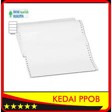 Pendaftaran agen/loket ppob bukopin syariah (sbpays) pt cipta usaha makmur. Kertas Continuous Form Struk Ppob Pln A4 Dibagi 4 Rangkap 1 Eceran Logo Bank Bsb Bukopin Syariah Shopee Indonesia