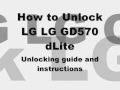 With the use of an unlock code, which you must obtain from your wireless provid. Unlock Lg Dlite Gd570 How To Unlock T Mobile Bubble Gum By Unlock Code Youtube