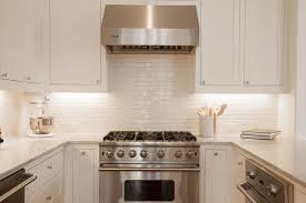 white glazed kitchen backsplash tiles
