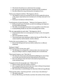 An Inspector Calls Key Quotes Inspector Calls Key Quotes An Inspector Calls Revision