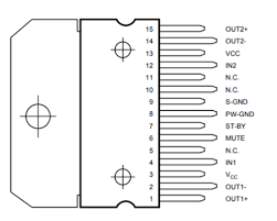 The heart of this circuit is a tda7297 amplifier ic. Tda7279 Dual Bridge Amplifier Pinout Datasheet Features Equivalents