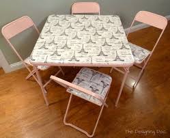 Diy Refinished Card Table And Chairs Card Table And Chairs Table And Chairs Table Cards