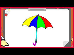 Draw 2 dots on the guide oval, trying to space them out as i have. How To Draw An Umbrella Drawing For Kids And Toddlers Simple Drawing Step By Step Youtube