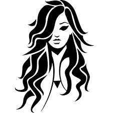 Girl With Black Hair Vector Image Hair Vector Black Hair Vector Hair Logo