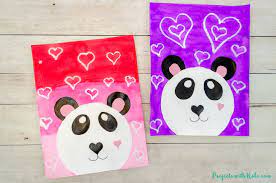 Adorable Panda Art Project For Valentine S Day Projects With Kids You mentioned it as a thin layer of light blue, but i have no idea how you managed that. adorable panda art project for