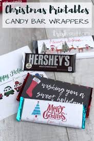 Simply center the christmas candy bar wrapper around the candy bar then gently fold the paper around the edges of the chocolate bar. Free Printable Candy Bar Wrappers Simple Christmas Gift