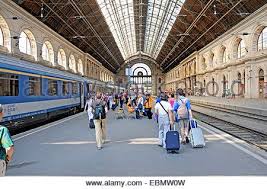 Budapest Hungary Keleti Palyaudvar Railway Station And Passengers Stock Photo Budapest