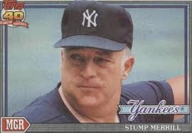 1979 TCMA West Haven Yankees #8 Stump Merrill Carl Merrill signed auto  rookie rc