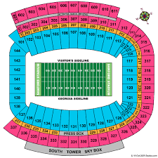 Sanford Stadium Seating Chart Elcho Table