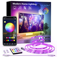 The effects of light and ambience contribute. Tv Led Backlight Vilsom 8 2ft Bluetooth App Control Led Lights For Tv Pc 32 60inch Music Sync With Remote Usb Led Strip Lights For Tv Ambient Bedroom Gaming Room And Home Decoration Buy
