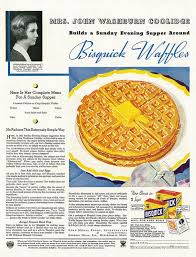 Illustrated 1934 Food Ad Bisquick Waffles General Mills Gold Medal Foods With Free Cookbook Offer Bisquick Bisquick Waffles Food Ads