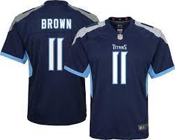 Brown will no longer be wearing no. Nike Youth Tennessee Titans A J Brown 11 Home Navy Game Jersey Dick S Sporting Goods