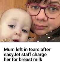 Daisy Crawford, 40, was left in tears and "humiliated" when easyJet staff  charged her for taking breast milk