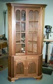 Free Corner China Cabinet Plans Corner China Cabinet In Mahogany Unit Is 8 High Corner China Cabinets Cabinet Woodworking Plans China Cabinet