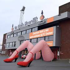 Ado den haag az ajax emmen feyenoord fortuna sittard groningen heerenveen heracles pec zwolle psv rkc waalwijk sparta rotterdam twente utrecht vvv vitesse willem ii. Photo New Sponsors Easytoys Arrange For An X Rated Welcome For Fc Emmen Fans