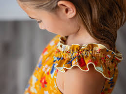 Girls Long Maxi or Midi Dress • Girls Gold Blue Harvest Floral Autumn Fall  Occasion Dress • Tween Birthday Dress • Size 3 4 5 6 7 8 10 12