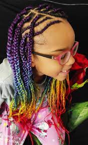 Rainbow Braids Rainbow Braids Box Braids Styling Braids With Extensions