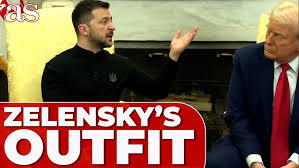 REPORTER ASKS ZELENSKY WHY he DOESN'T WEAR a SUIT during OVAL OFFICE EVENT