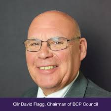 Following the recent reconvened Annual Council meeting, Cllr David Flagg  was re-elected as the Chairman of BCP Council for a second term and Cllr  Laurence Fear was elected as the new Vice-Chairman.