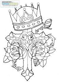 You can use brown for the cross and bright red or orange for the flowers. Coloring Pages Of Crosses And Roses Images Pictures Becuo Coloring Home