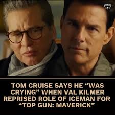 Tom Cruise said that Val Kilmer "instantly became that character again"  when filming "Top Gun: Maverick," a role that would mark Val's last film  appearance. Val Kilmer died Tuesday at the age