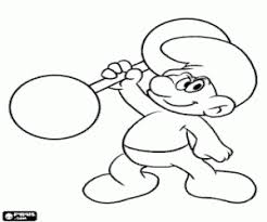 This coloring page features hefty and brainy two of the central characters of smurfs the lost village. Hefty Schlumpf Malvorlage Coloring And Malvorlagan