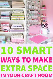 Craft Storage Ideas 40 Hacks For Small Spaces Anjahome Tiny Craft Room Craft Room Small Craft Rooms