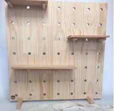 Made From 100 Pine This Modular Pegboard Is Perfect For A Variety Of Uses Including Market Displays Of Thrift Store Diy Furniture Peg Board Pegboard Display