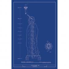 Statue Of Liberty Blueprint Section Blueprints Art Images Art