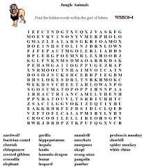 Printable hidden word puzzles free. Bluebonkers Free Printable Word Search Sheet Jungle Animals Free Printable Word Searches Word Puzzles Word Search Printables