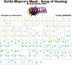 Majora's mask is my all time favorite zelda game, so i guess it was only natural that i make majora. Zelda Majora S Mask Song Of Healing Keys By Me Using The Sky Music Maker Application Https Sky Music Github Io Make Your Own Sheet Html I Have More On The Way In The Page You Will Find Instructions On