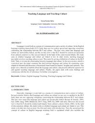 Dengan erti kata lain, sekiranya ahli keluarga yang lebih tua memiliki sahsiah yang baik, sudah tentu perbuatan ini dapat dicontohi oleh. Pdf Teaching Language And Teaching Culture