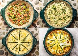 Asparagus And Bacon Crustless Quiche This Asparagus Crustless Quiche Is Full Of Asparagus And Bacon And Makes A Great B Crustless Quiche Quiche Brunch Dishes