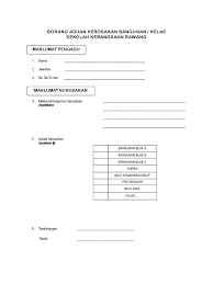 Kos penyelenggaraan terdahulu (jika ada) : Borang Aduan Kerosakan Bangunan Pejabat