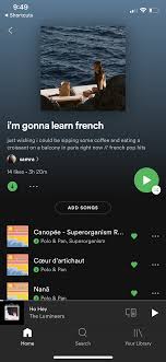 I M Gonna Learn French A Spotify Playlist In 2020 French Pop Playlist Spotify