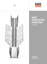 Buy online and get free delivery on orders $45+ or select store pickup Wood Const Conectors Simpson Pdf Materials Building Engineering
