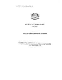Peraturan mengenai pembekalan pakaian seragam bagi kakitangan pejabat. Pekeliling Perbendaharaan Bil 4 Tahun 1995
