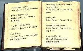 Pin By David Rizer On Skyrim Potion Recipes Skyrim Potion Recipes Potions Recipes Skyrim