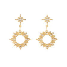 Sunseeker Earrings in Gold Wanderlust + Co